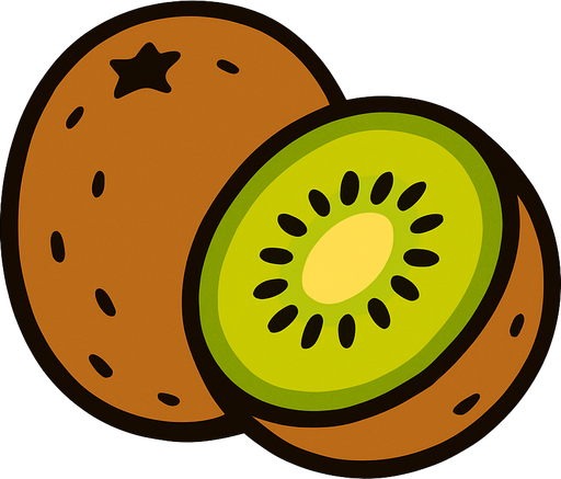 Kiwi.
In-Game asset.  2d.  High contrast.  No shadows