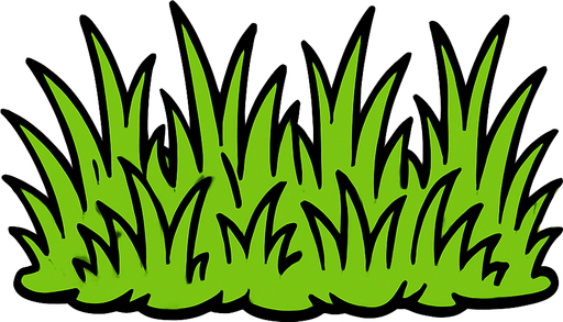 Pasto que cubra un terreno alargado con puntas del mismo pasto saliendo de ellas.
In-Game asset.  2d.  High contrast.  No shadows