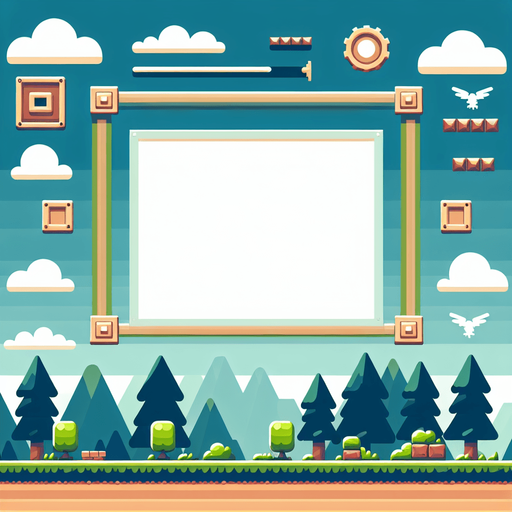 Flappy Bird Game Background.
Single Game Texture. In-Game asset. 2d. Blank background. High contrast. No shadows.