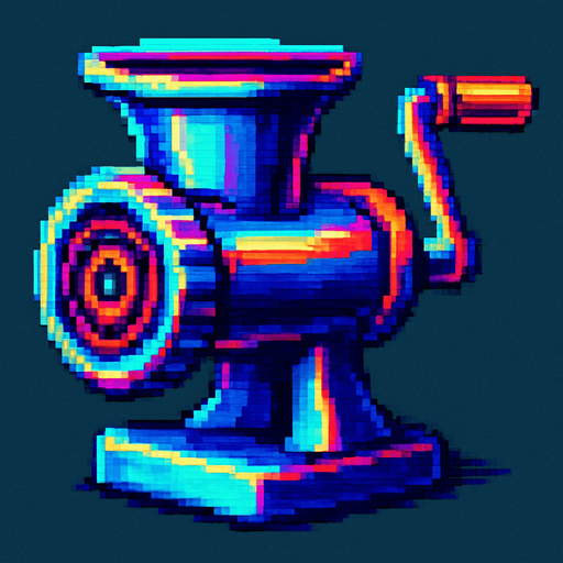 A meat grinder.