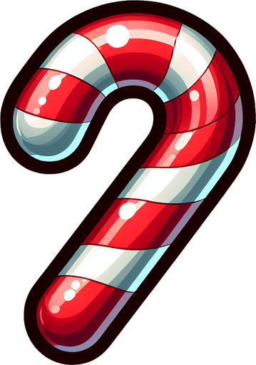 Cartoon Christmas candy cane
Single Game Texture. In-Game asset. 2d. Blank background. High contrast. No shadows.