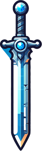 Kılıç.
Single Game Texture.  In-Game asset.  2d.  Blank background.  High contrast.  No shadows