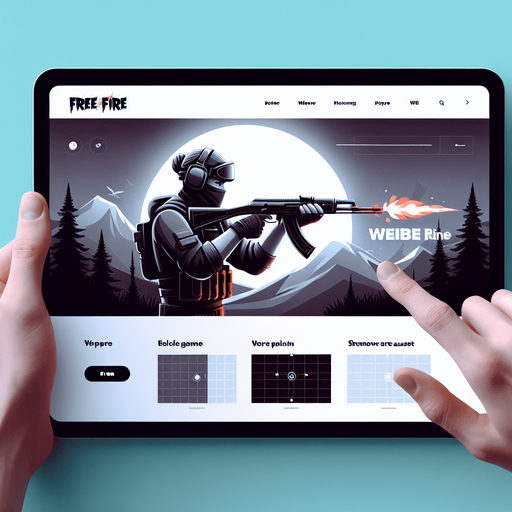 Free fire game website design.
Single Game Texture. In-Game asset. 2d. Blank background. High contrast. No shadows.
