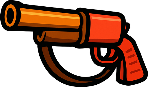 Duck hunter gun.
In-Game asset.  2d.  High contrast.  No shadows