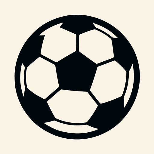 football ball.
In-Game asset.  2d.  High contrast.  No shadows