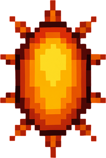 Pixelart spike ellipse enemy bullet.
In-Game asset.  2d.  High contrast.  No shadows. No fire effect.