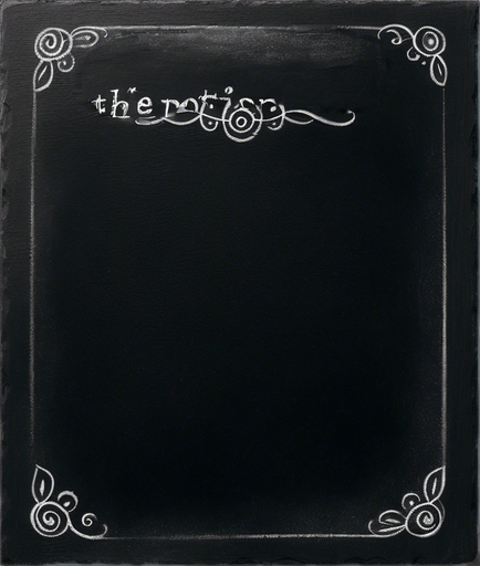 Word "POTION" in chalk