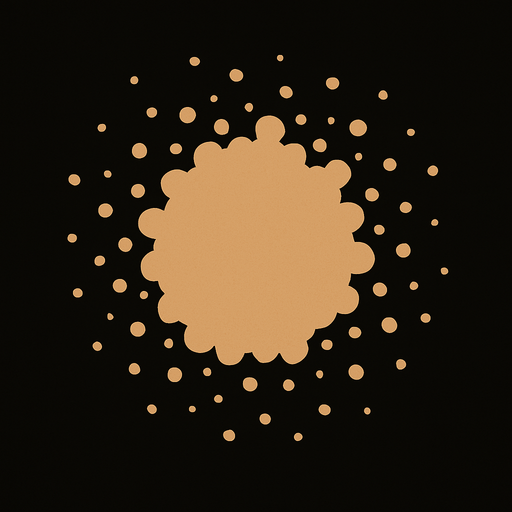 Make me a light brown particle.
In-Game asset.  2d.  High contrast.  No shadows