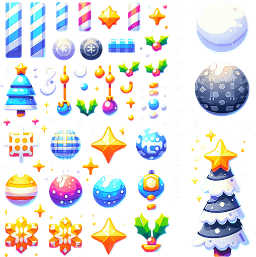 festive background Single Game Texture. In-Game asset. 2d. Blank background. High contrast. No shadows.