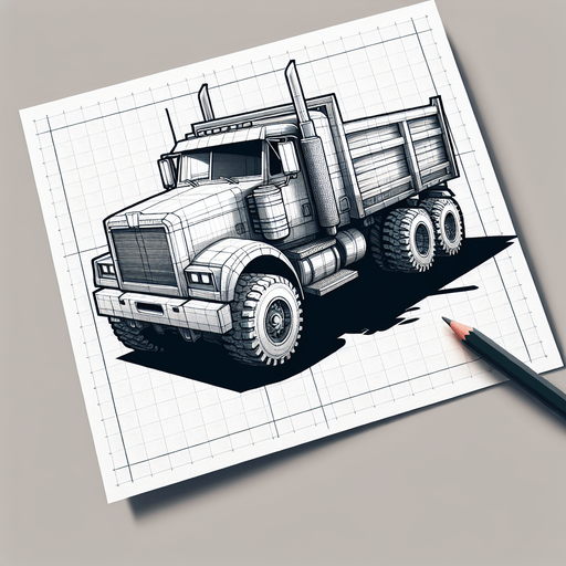create a truck.
Single Game Texture.  In-Game asset.  2d.  Blank background.  High contrast.  No shadows