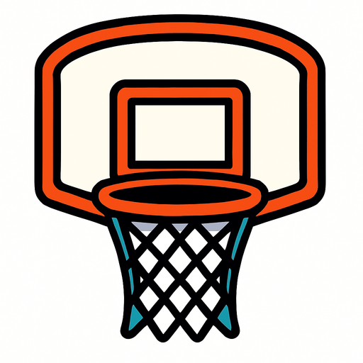 BASKET BALL HOOP.
In-Game asset.  2d.  High contrast.  No shadows