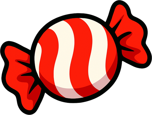 Şeker.
In-Game asset.  2d.  High contrast.  No shadows
