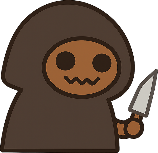 elinde bıçak var
. No background. Transparent background. Blank background. No shadows. 2d. In-Game asset. flat