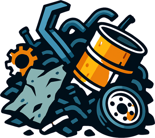 CHATARRA.
In-Game asset.  2d.  High contrast.  No shadows