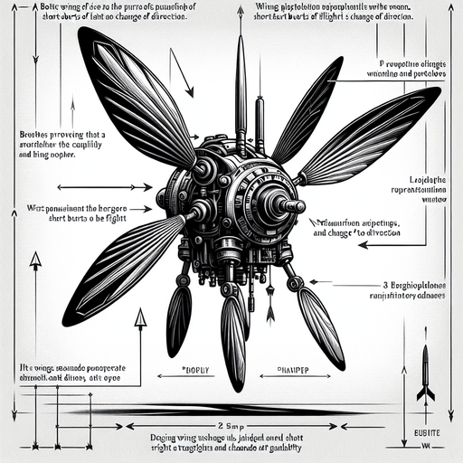 A robot with small, propeller-like wings. These wings allow the robot to glide through the air for short periods of time and change direction. The player has to use the wings at the right times and angles to control the fall, overcome obstacles and reach the goal. The robot's energy level and the durability of the wings will be the limiting factors.
Single Game Texture.  In-Game asset.  2d.  Blank background.  High contrast.  No shadows
