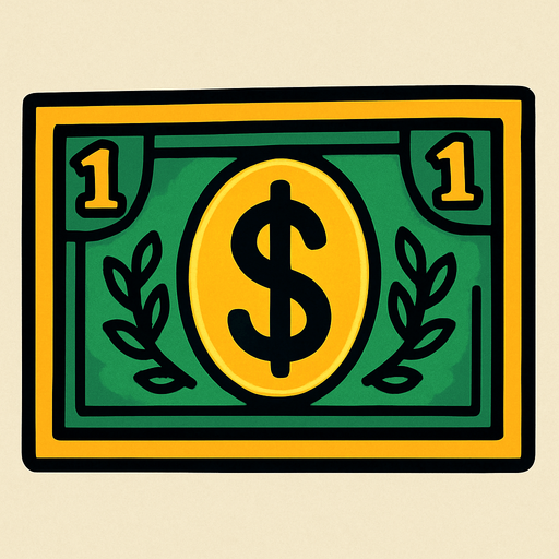 1 dolarlık para resmi olsun.
In-Game asset.  2d.  High contrast.  No shadows