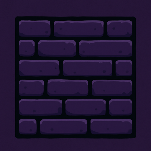 dark purple wall.
In-Game asset.  2d.  High contrast.  No shadows
