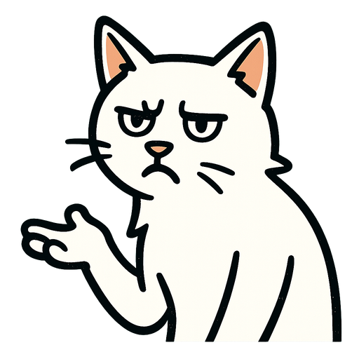 making very well known cat memes. single character. no writing..
In-Game asset.  2d.  High contrast.  No shadows