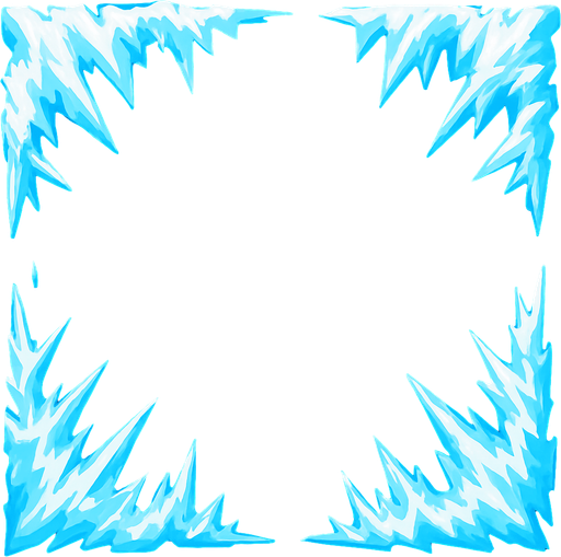 kenarlardan gelen donma efekti.
In-Game asset.  2d.  High contrast.  No shadows