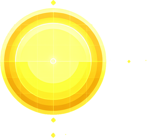 yellow light circle where the center is brighter and gets less bright as it moves to the outside.
Single Game Texture. In-Game asset. 2d. Blank background. High contrast. No shadows.
