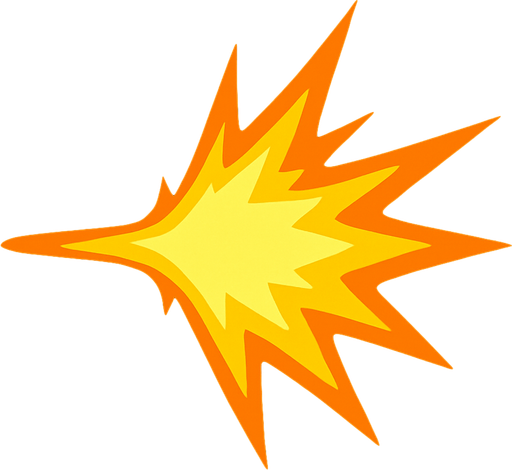muzzle flash.
In-Game asset.  2d.  High contrast.  No shadows