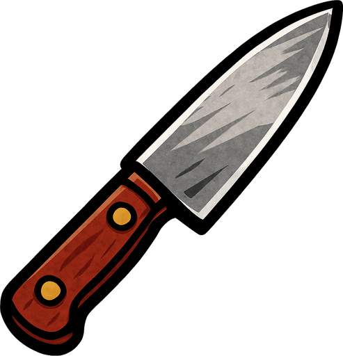 just kitchen knife pictures..
In-Game asset.  2d.  High contrast.  No shadows