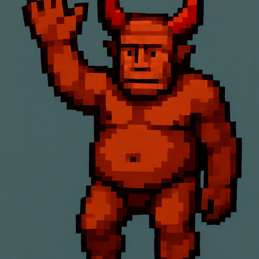 Arm is up in the air.