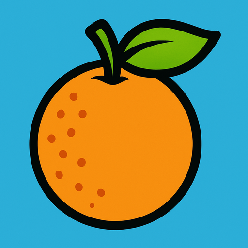 Orange.
In-Game asset.  2d.  High contrast.  No shadows