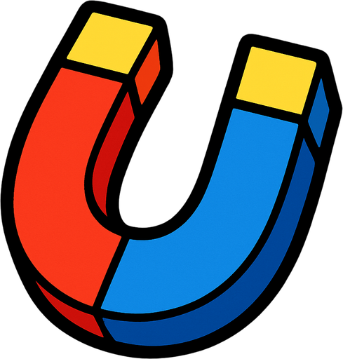 magnet.
In-Game asset.  2d.  High contrast.  No shadows