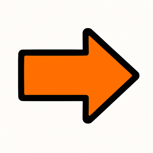 arrow pointing right.
In-Game asset.  2d.  High contrast.  No shadows