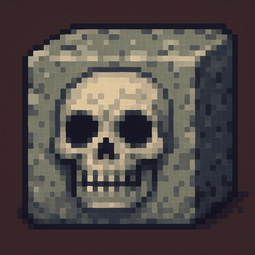 Pixel art  death block.