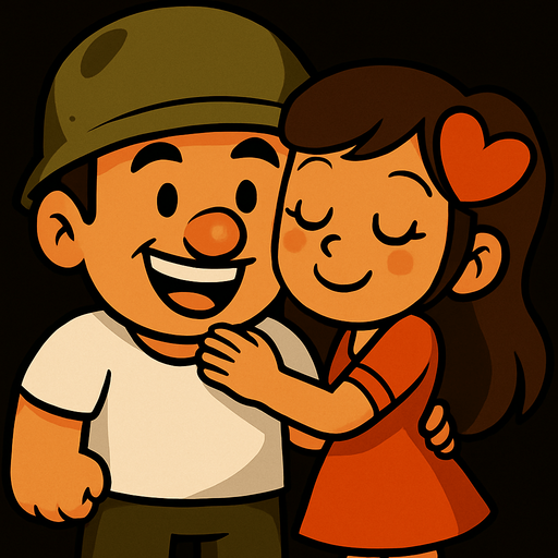 Erkek karakter neşeli bir yüze sahip ve bir beyaz tshirt giyiyor