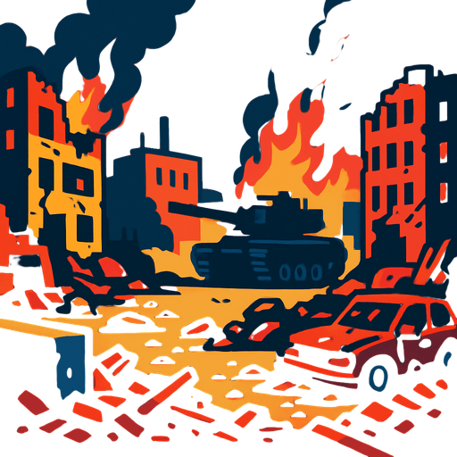 Modern çağ için savaş arka planı.
In-Game asset.  2d.  High contrast.  No shadows