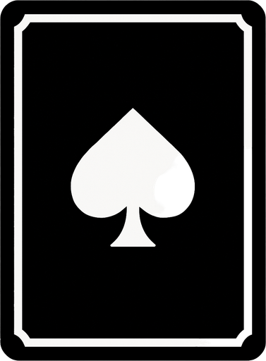 black card.
In-Game asset.  2d.  High contrast.  No shadows