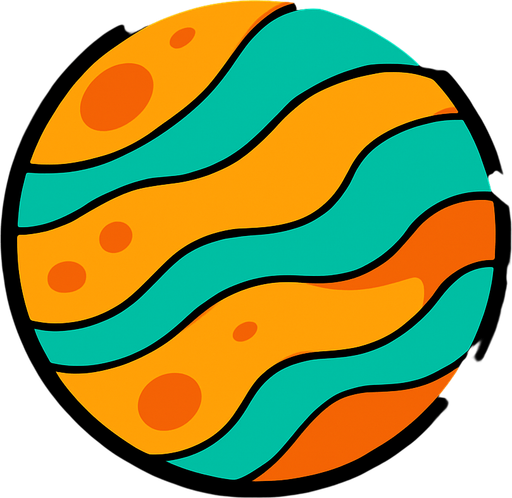 Planet.
In-Game asset.  2d.  High contrast.  No shadows