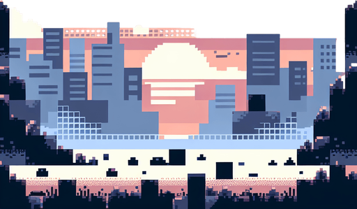 8-bit pixelated minimal stylized background for a simple hypercasual game.
Single Game Texture. In-Game asset. 2d. Blank background. High contrast. No shadows.