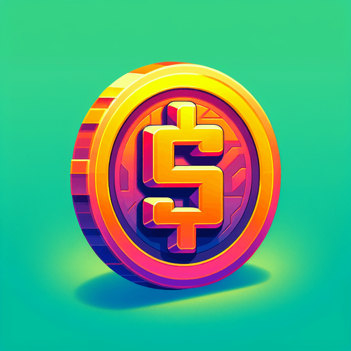 coin, hd colors.
Single Game Texture.  In-Game asset.  2d.  Blank background.  High contrast.  No shadows