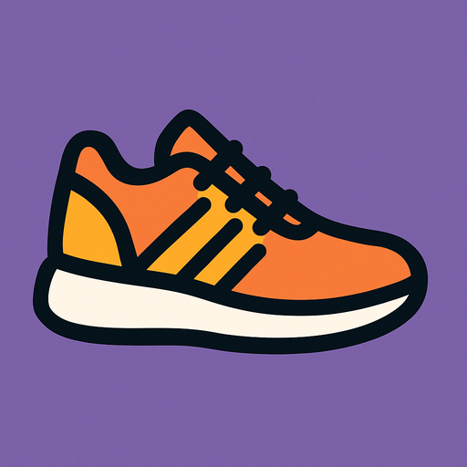 shoe icon.
In-Game asset.  2d.  High contrast.  No shadows