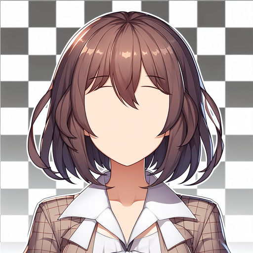 A beautiful woman in a anime style with no eye, no eyebrow and no mouth.
Single Game Texture. In-Game asset. 2d. Blank background. High contrast. No shadows.