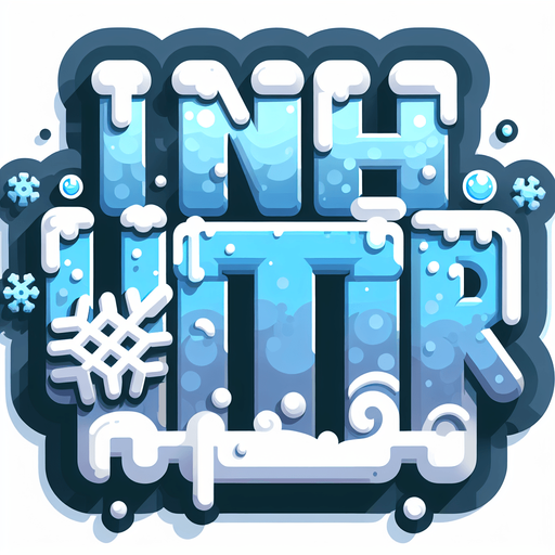 Create an SVG text design for "WINTER" in bold cartoon style with chunky rounded letters. Add small snowflake accents and icy details in cool, frosty blues and white.​​​​​​​​​​​​​​​​.
Single Game Texture. In-Game asset. 2d. Blank background. High contrast. No shadows.
