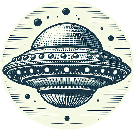 game flying saucer.
Single Game Texture.  In-Game asset.  2d.  Blank background.  High contrast.  No shadows