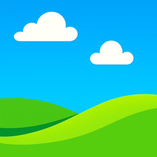 background for a hyper casual game
like the windows background.
In-Game asset.  2d.  High contrast.  No shadows