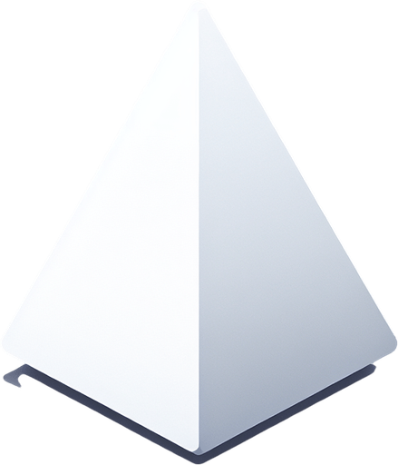 White triangle with sharp edges. White fill, thin outline, 2d, no shadows, blank background.
Single Game Texture. In-Game asset. 2d. Blank background. High contrast. No shadows.