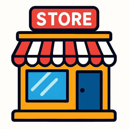 Store.
In-Game asset.  2d.  High contrast.  No shadows
