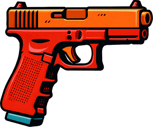 glock 18.
In-Game asset.  2d.  High contrast.  No shadows