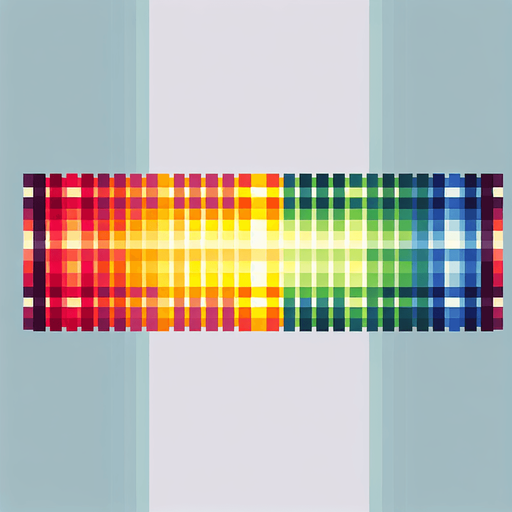pixelart. a healthbar filled with a gradient going from red over yellow to green in the center, then to yellow and red again..
Single Game Texture. In-Game asset. 2d. Blank background. High contrast. No shadows.