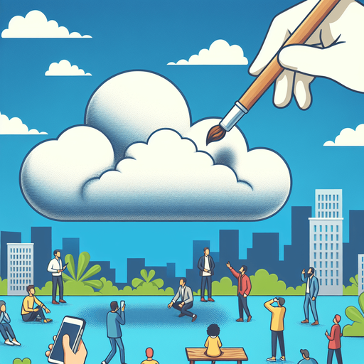 cartoon cloud.
2D, Without background