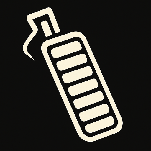 Accelerator pedal vertical.
In-Game asset.  2d.  High contrast.  No shadows