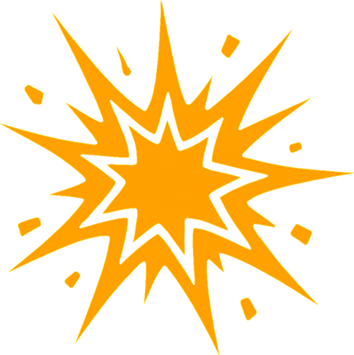 Give me an animation of a hit..
In-Game asset.  2d.  High contrast.  No shadows