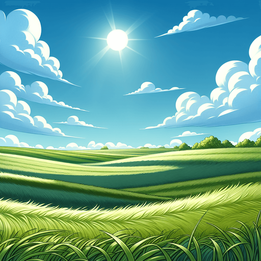 grassy fıeld cartoon versıon
.